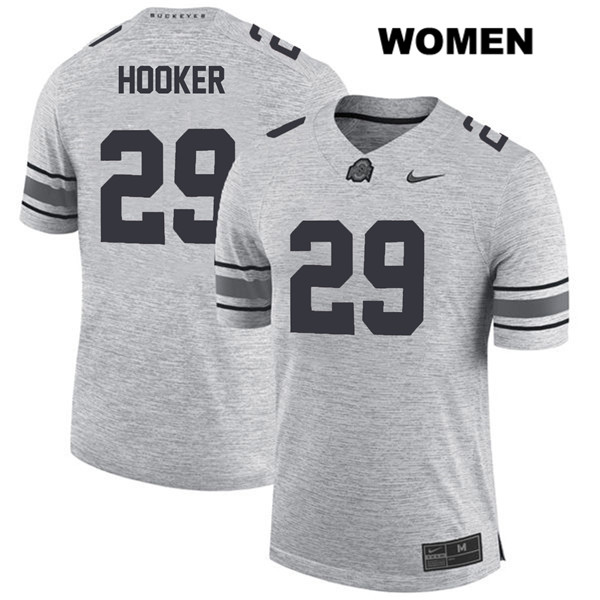 Ohio State Buckeyes Women's Marcus Hooker #29 Gray Authentic Nike College NCAA Stitched Football Jersey UD19C07IX